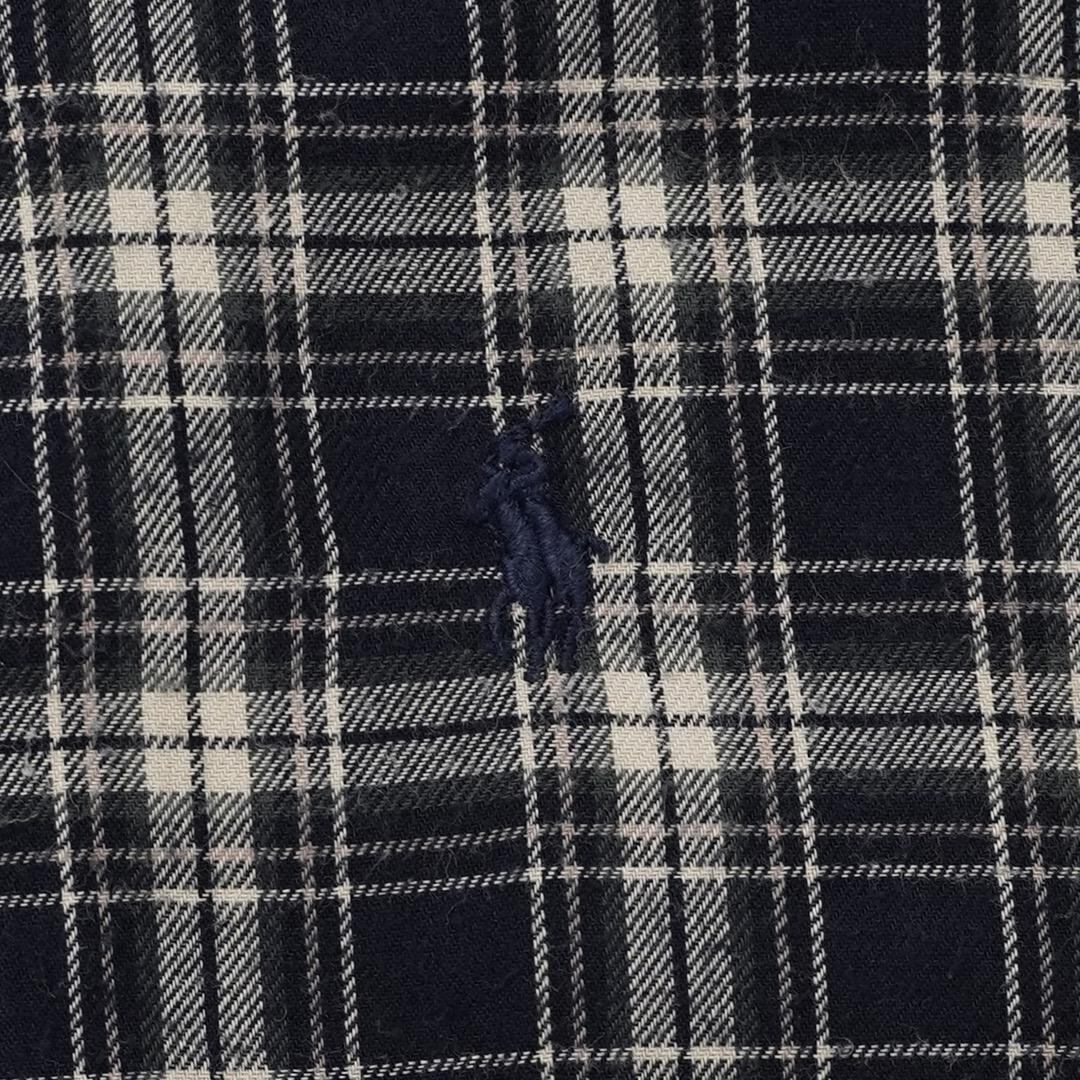 古着 90s ポロバイ ラルフローレン 刺繍ロゴ タータンチェック ニット