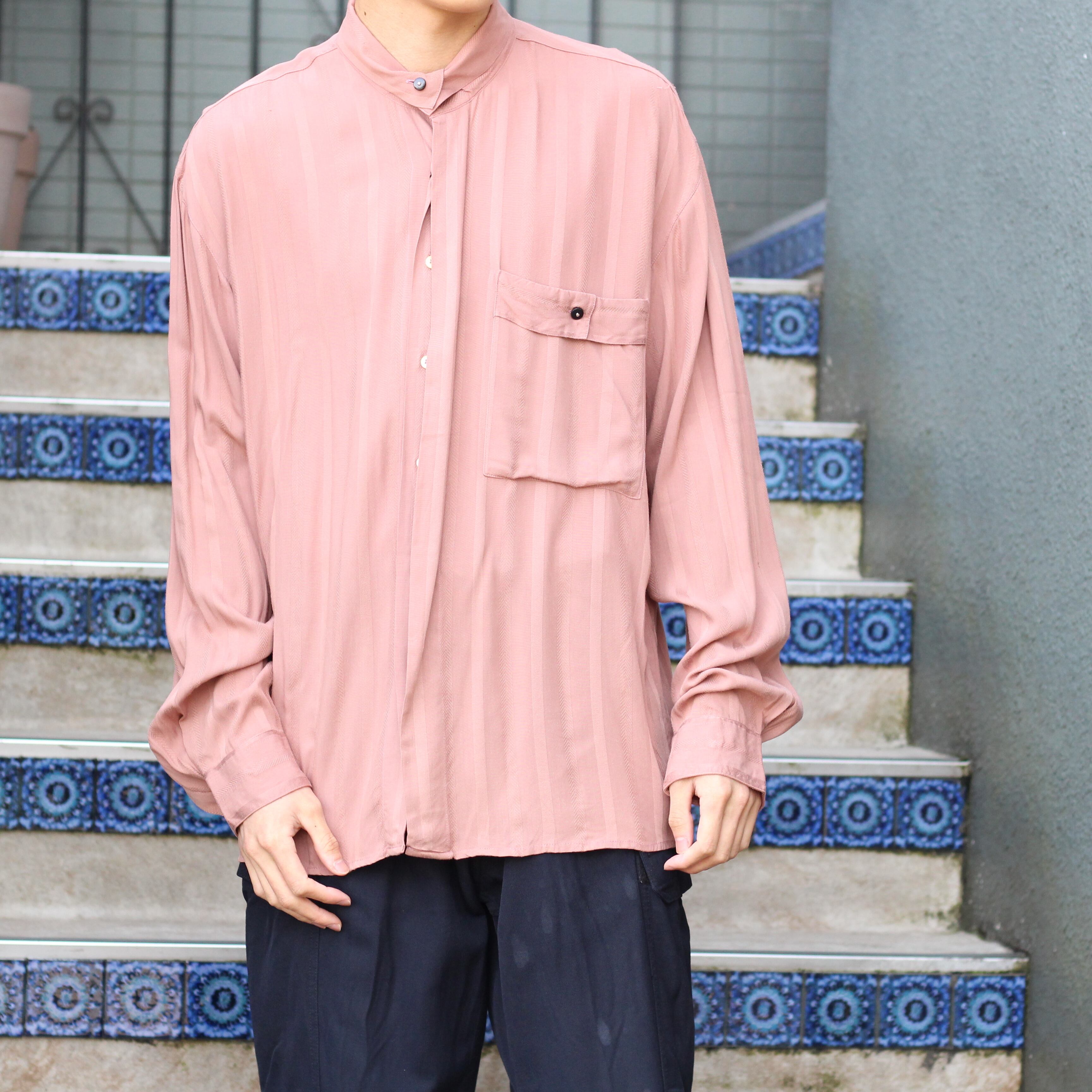 FRENCH VINTAGE DEFORMATION COLLAR DESIGN SHIRT/フランス古着変形襟