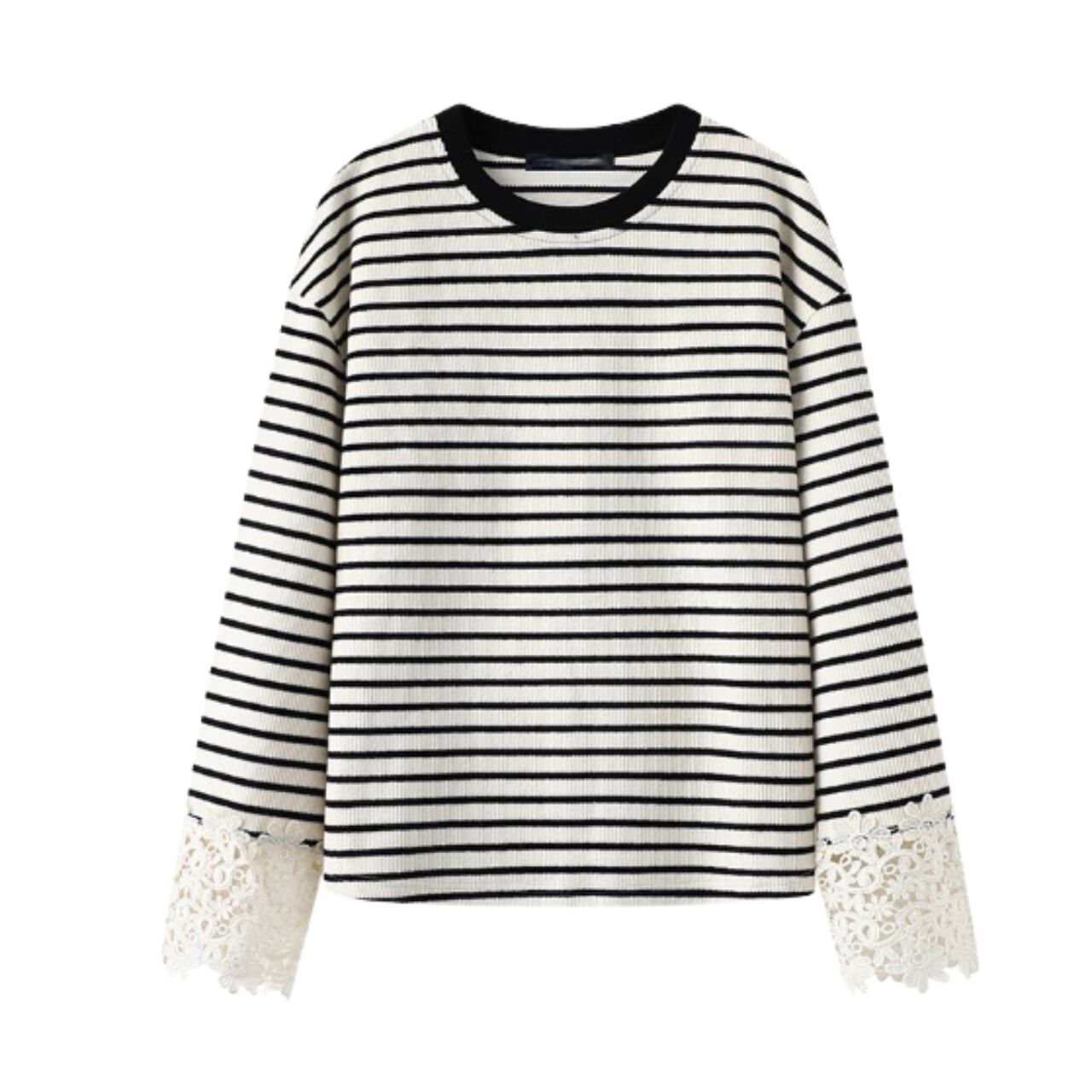 Lace Border Rib Knit F0295