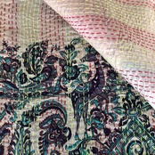 リサイクルサリーのカンタショール パッチワーク小10 インドの手仕事布 Mulaセレクト