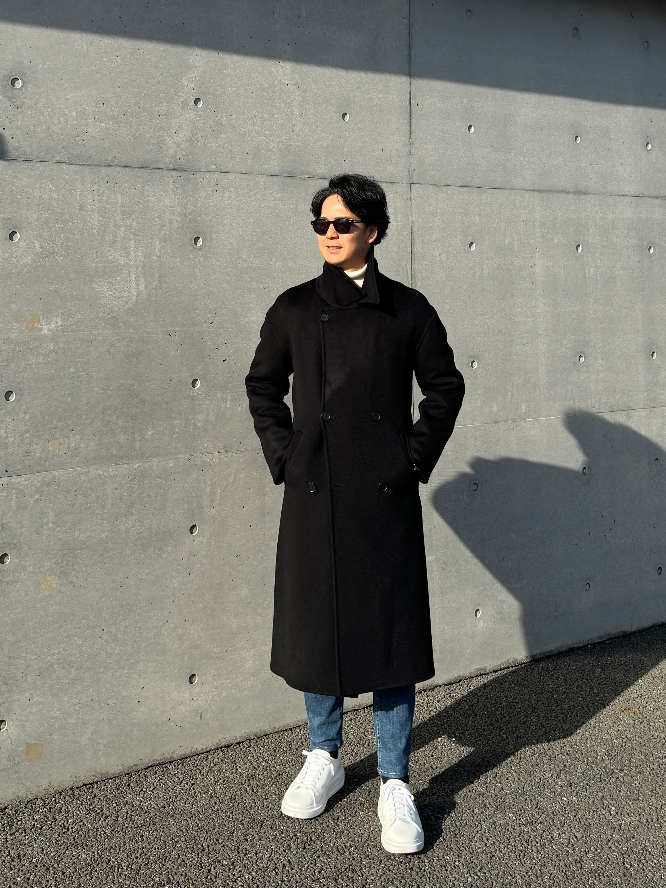 ウールオーバーサイズロングPコート | Wide Range