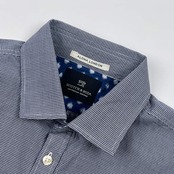 Scotch & Soda ALOHA LONDON スコッチアンドソーダ FINEST SHIRTS チェック 長袖シャツ M/ネイビー系 メンズ