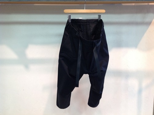 ACRONYM"P-17S HD GABARDINE DRAWCORD TROUSERS BLACK"