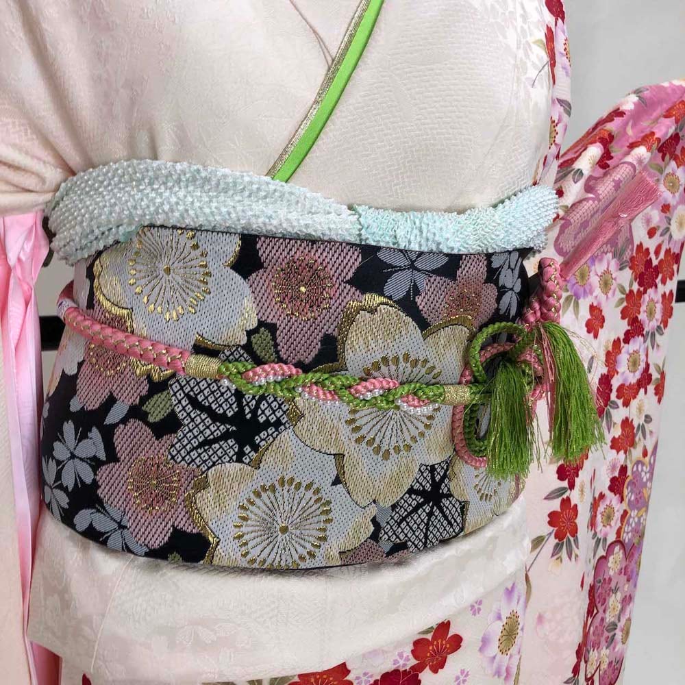 振袖フルセット 裄70cm 身丈173cm 長襦袢セット 総柄 振袖 帯 振袖フルセット 裄70cm 身丈173cm 長襦袢セット 総柄 振袖 帯