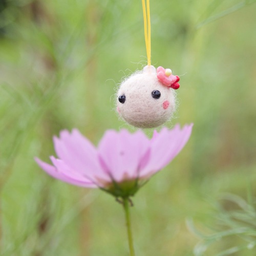 草花cororin（ベージュ・ストラップつき）