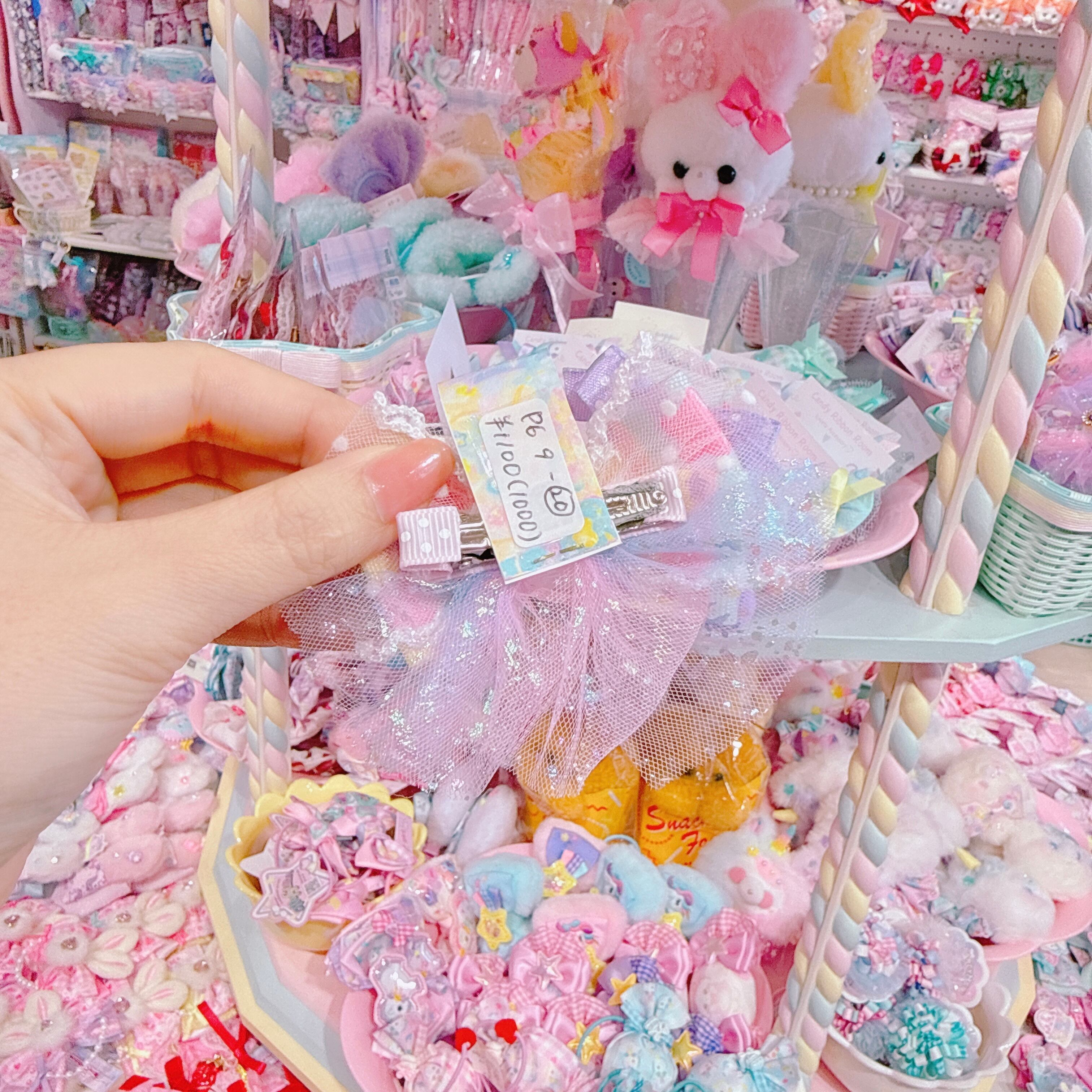 【P6】9-20リボンヘアクリップ