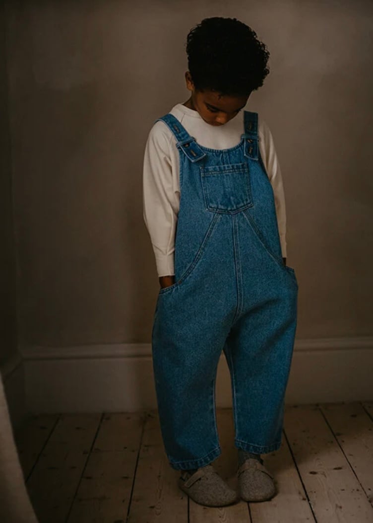 【即納】送料無料/The Simple Folk/The oversized Denim Dungaree