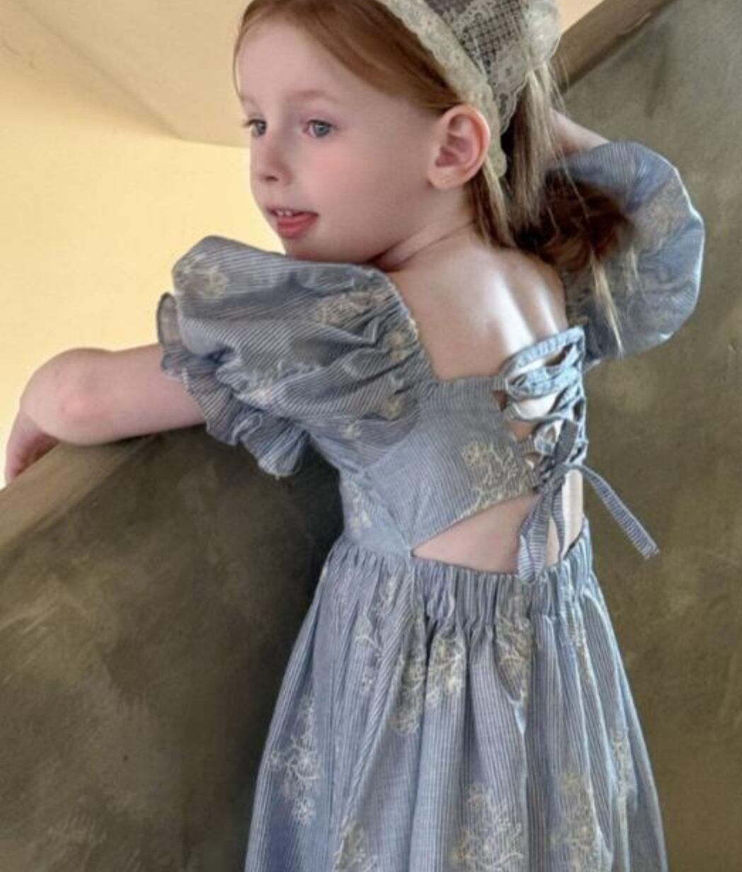 【予約 / backribbon flower onepiece】
