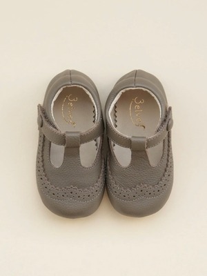 3elves  本革 ウィングチップベビーシューズ  トープグレー