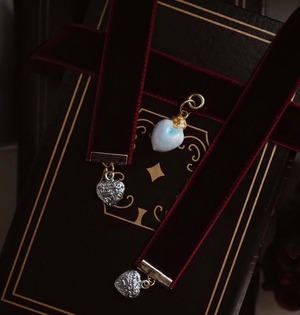 ハートの女王　ベロアチョーカー＆ヘアリボン