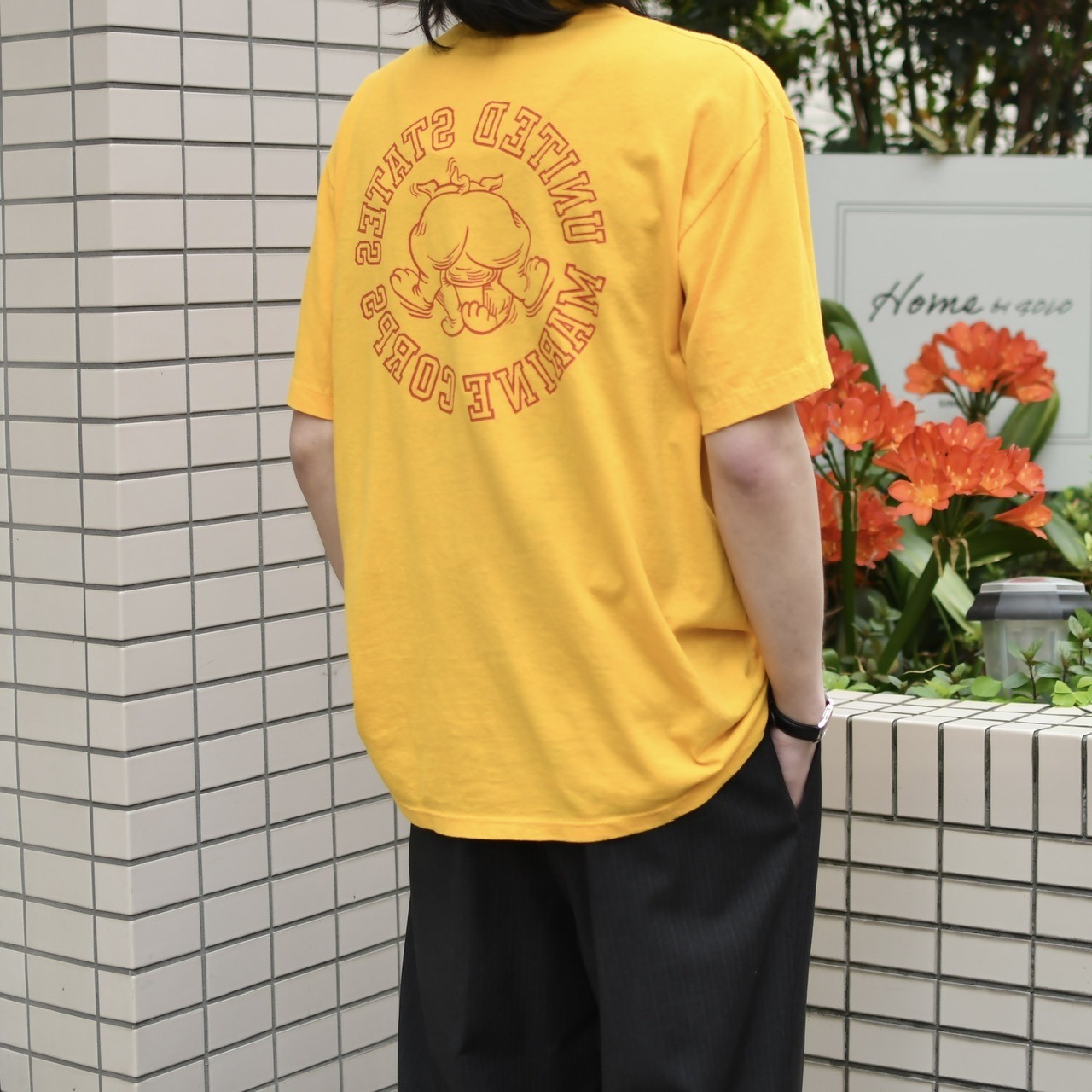 90's USMC training print tee