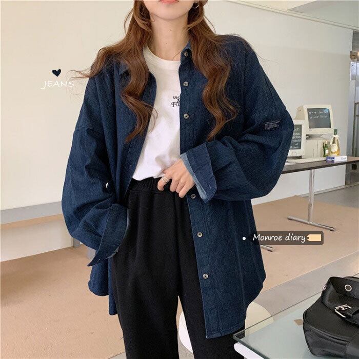 シャツ ジャケット オータムウィンター ロング 秋物 冬物 モンロー55471894863