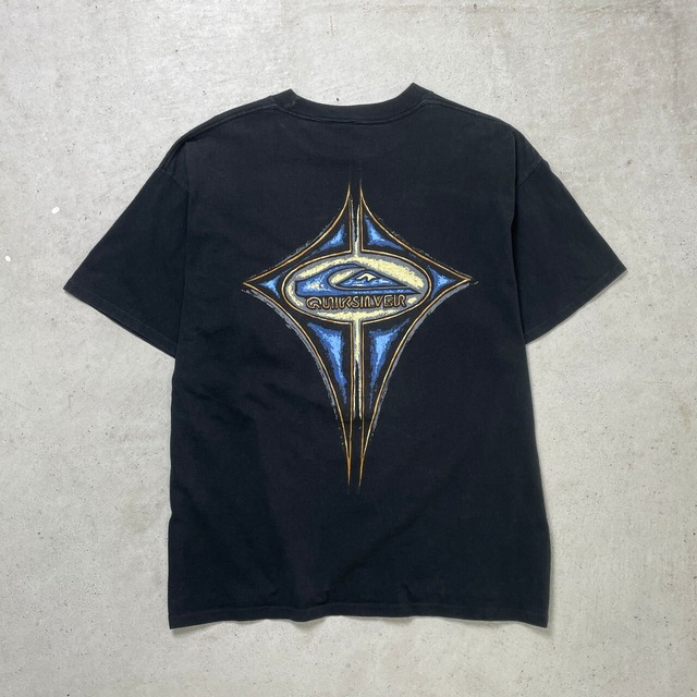 90年代 USA製 Quiksilver クイックシルバー サーフ プリントTシャツ 