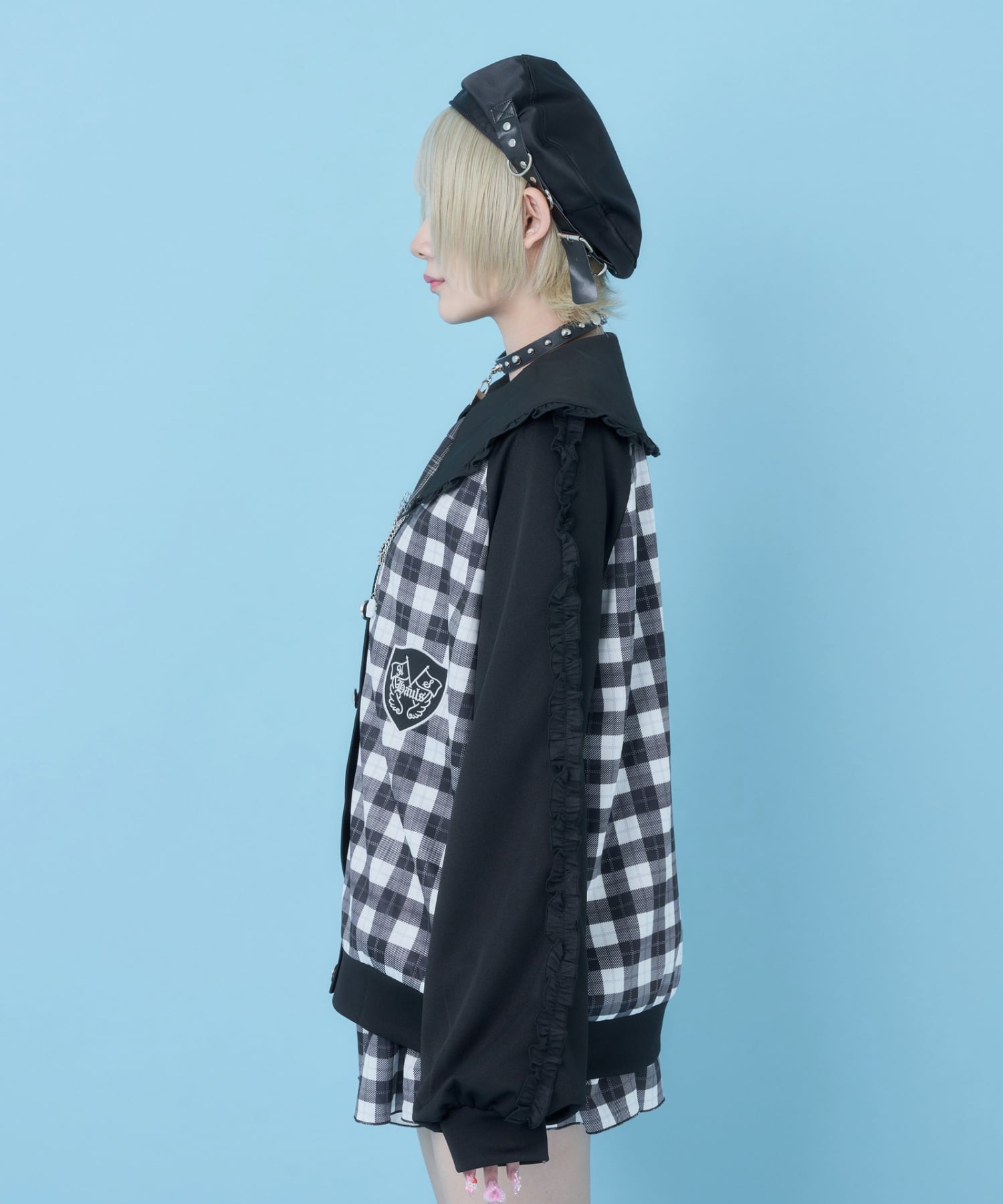 学園征服♡ジャージカーデセットアップ(ブラック) | Hauls