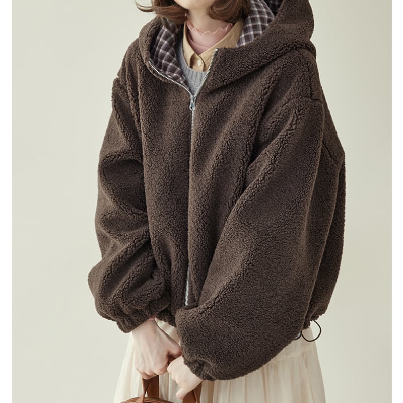 フード付きデザインコート M2015