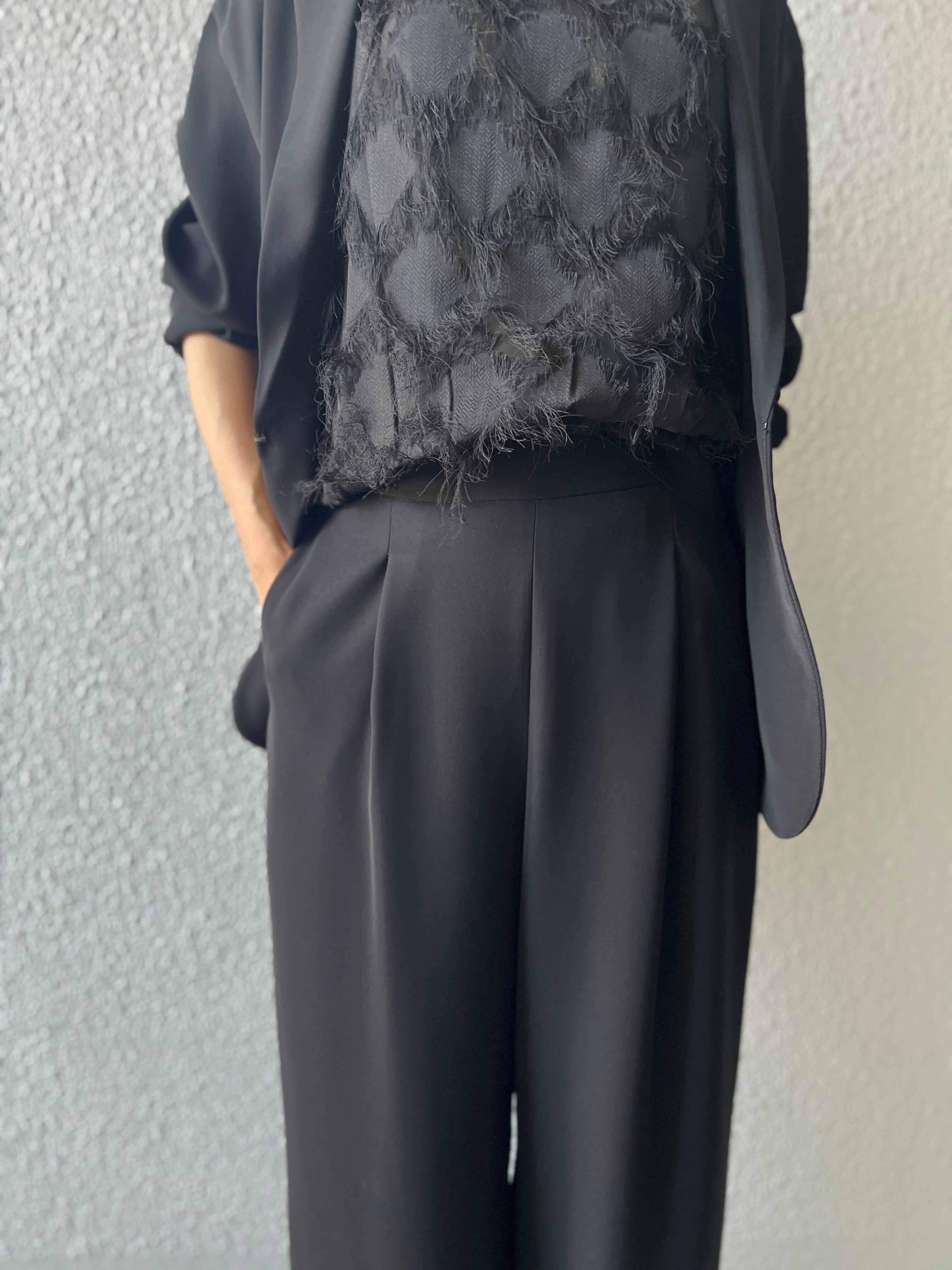 【cafune】万能とろみパンツ　セットアップ可　535630