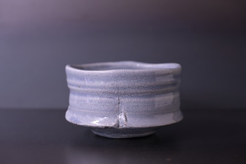 沼野秀章　茶盌 青