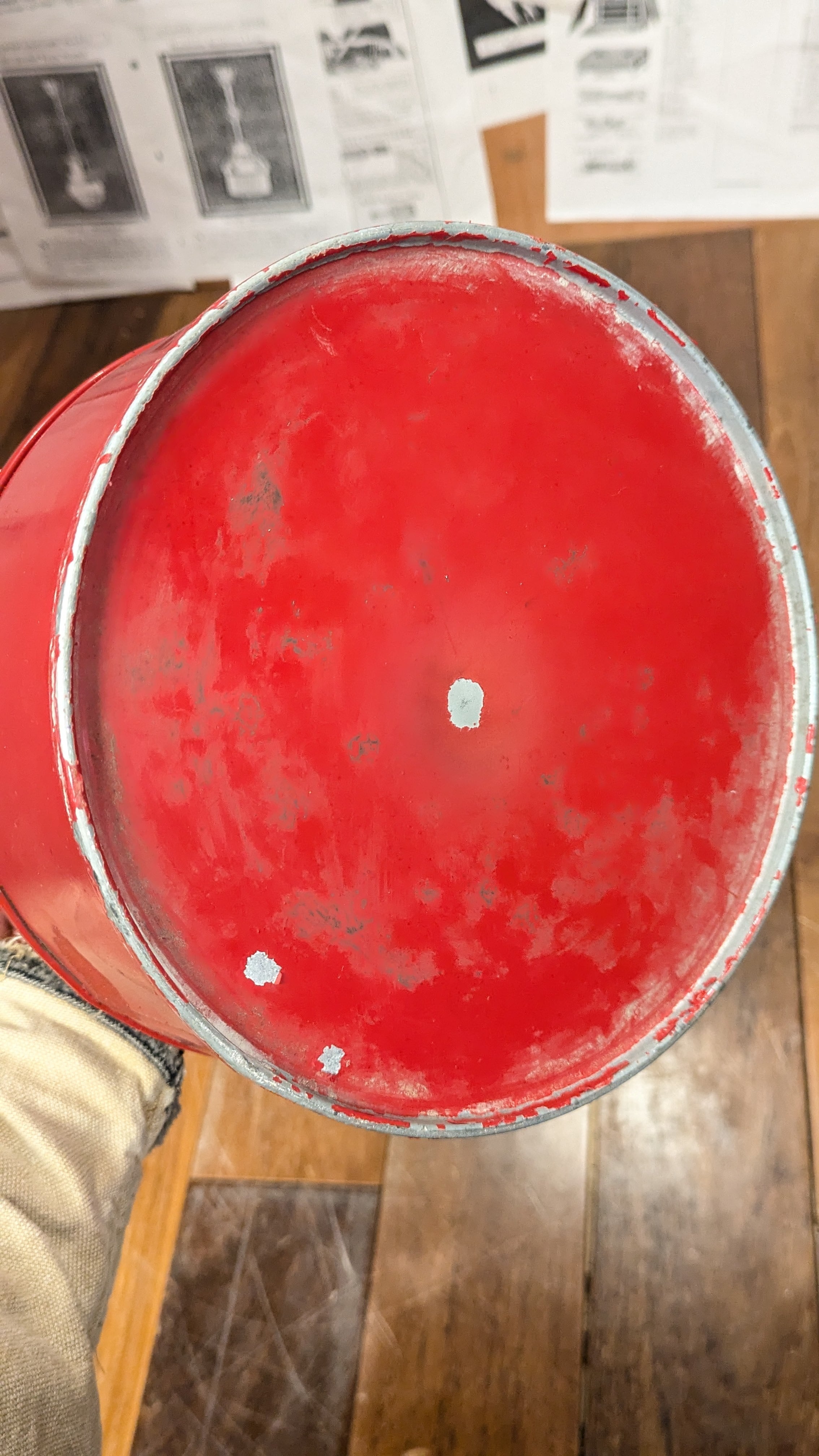 Vintage JUSTRITE SafetyCan GasolinCan Antique HalfGallon
