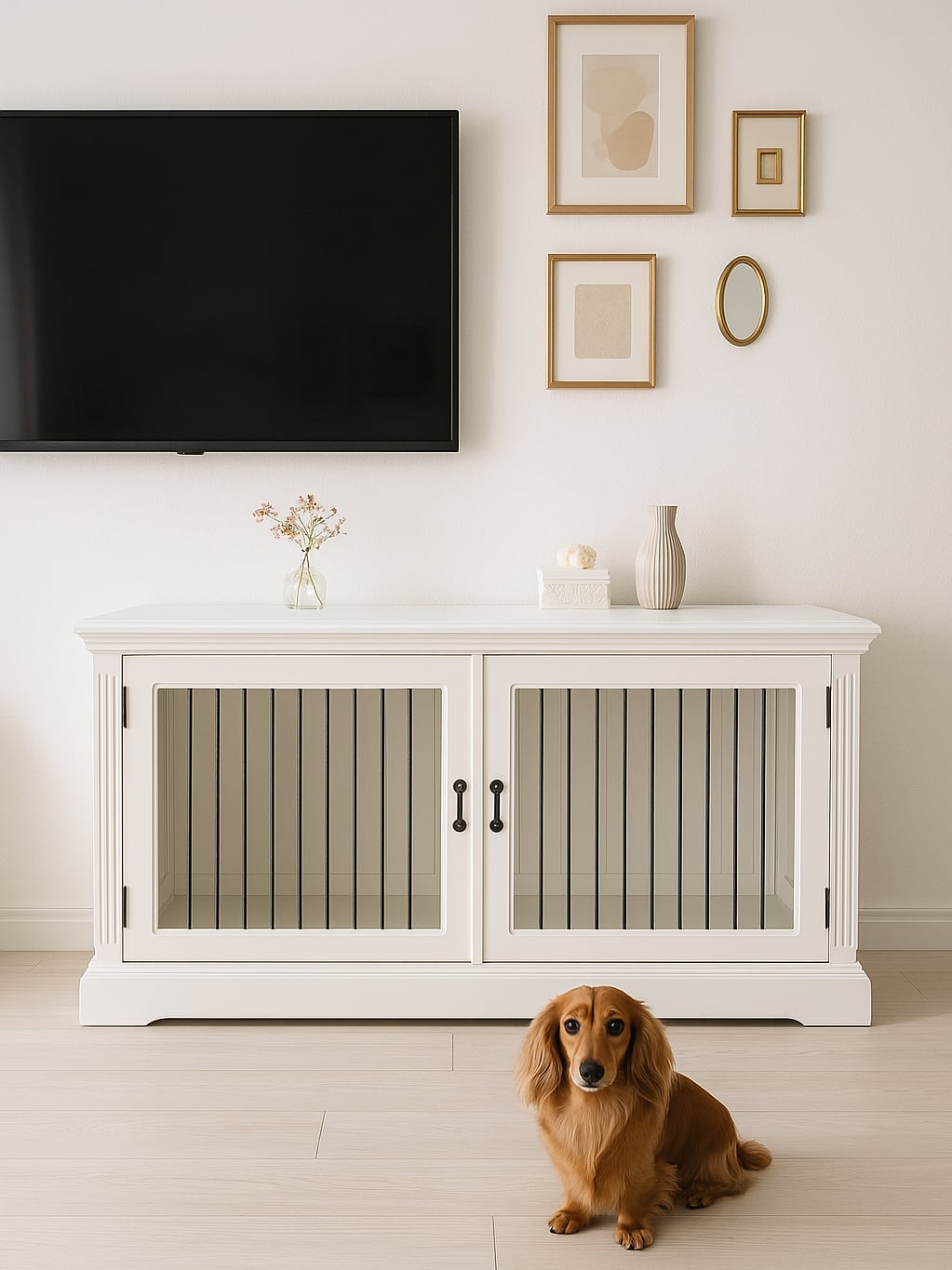 オーダーメイドドッグゲージ 1方柵・室内用犬小屋 （おしゃれな室内用