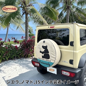 スペアタイヤカバー ジムニー,シエラ,ノマド,15インチ16インチ共用 JA11 JA12 JA22 JB23 JB64 JB74【Leisurely】
