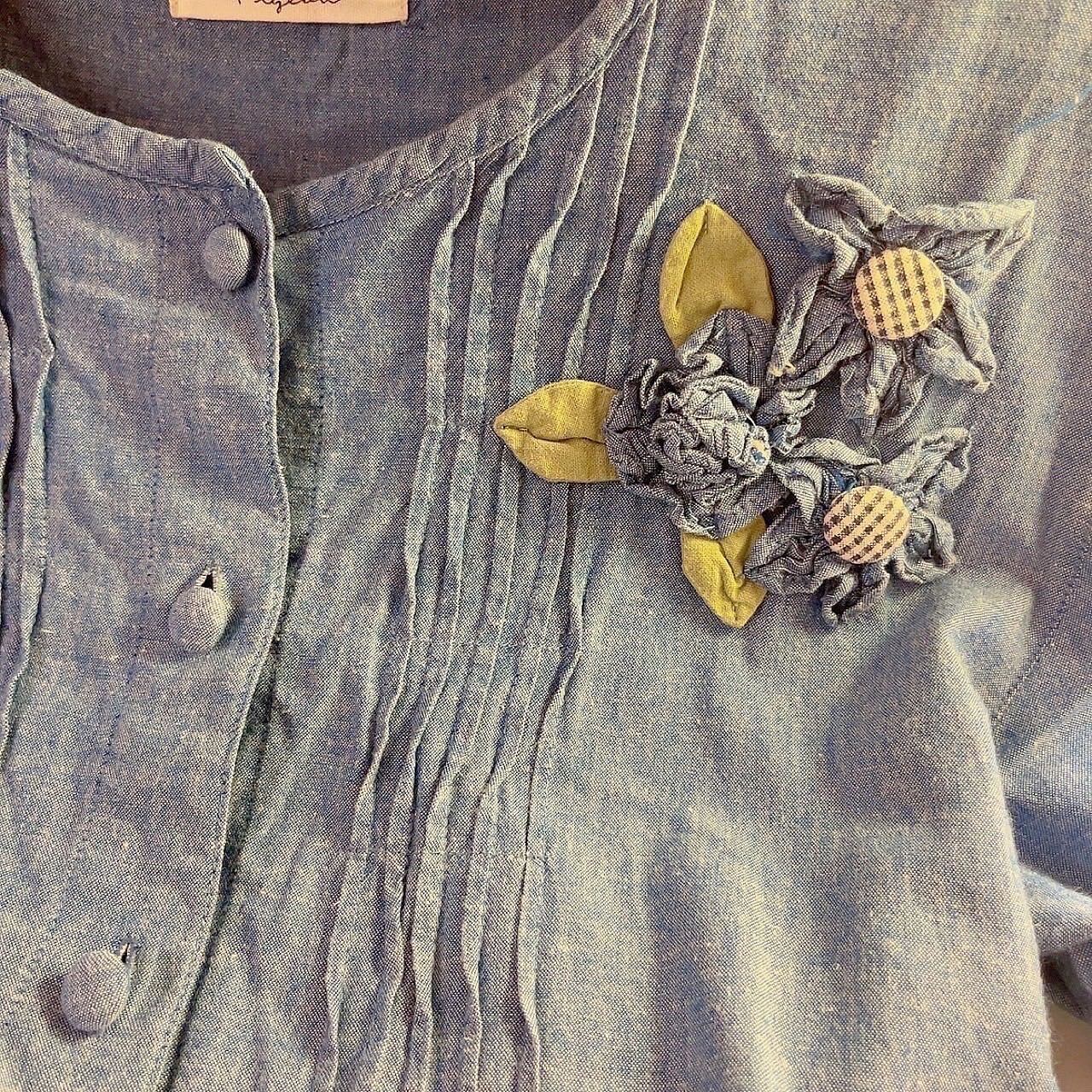 flower applique one-piece