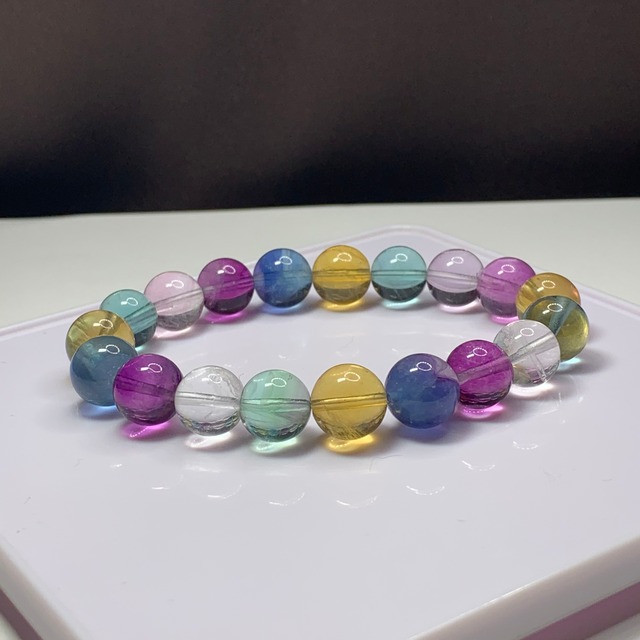 A22.透明度有り♪マルチカラーフローライトブレスレット