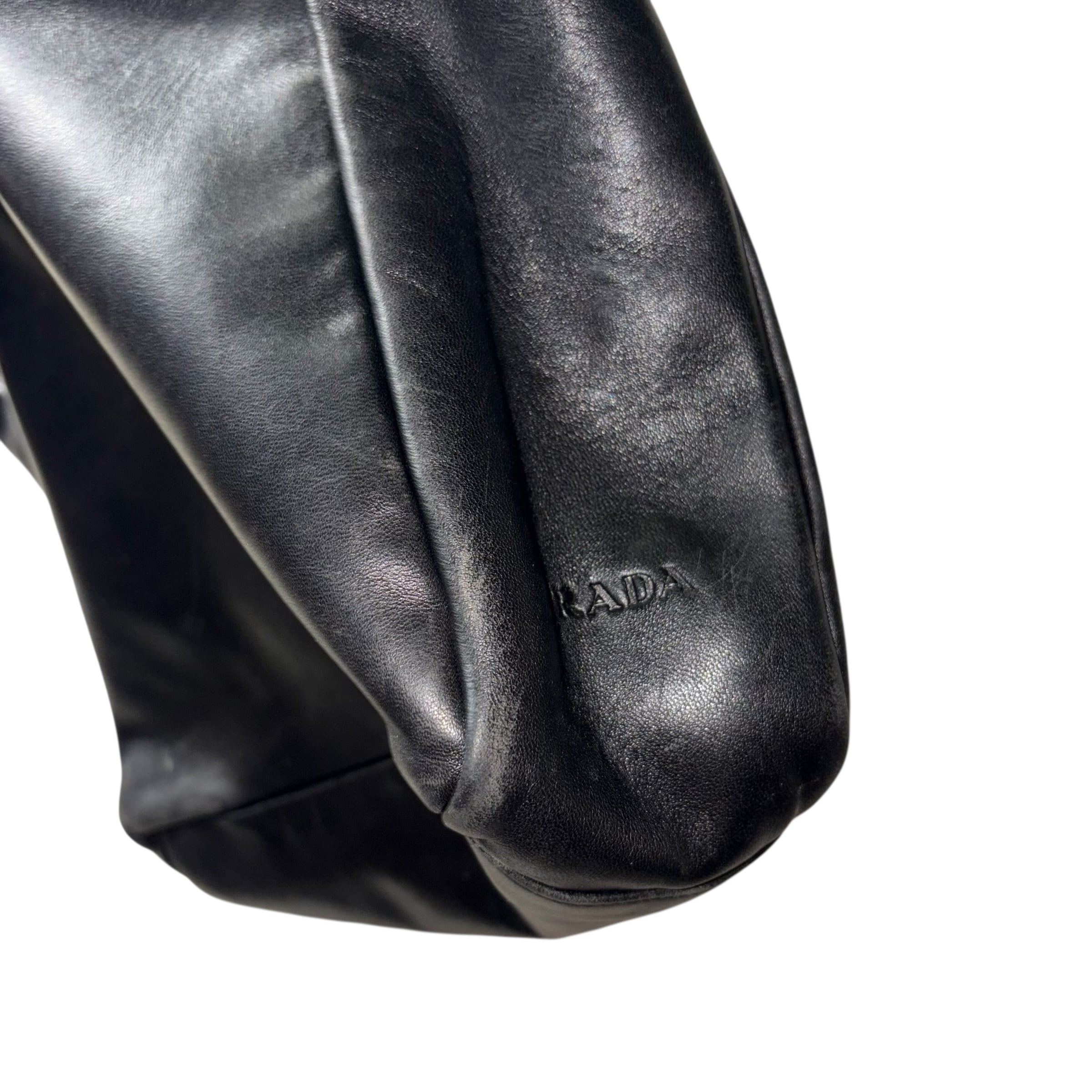 PRADA leather nylon shoulder bag archive