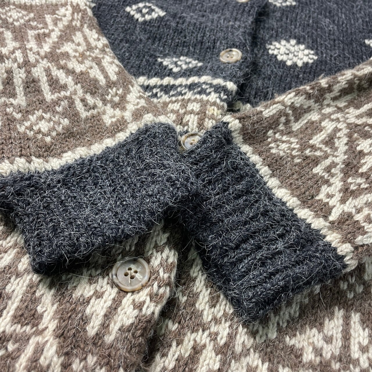 90〜00年代 Eddie Bauer エディーバウアー ウールニットカーディガン