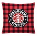 ✨大人気✨スタバ✨クッションカバー✨チェック柄レッド