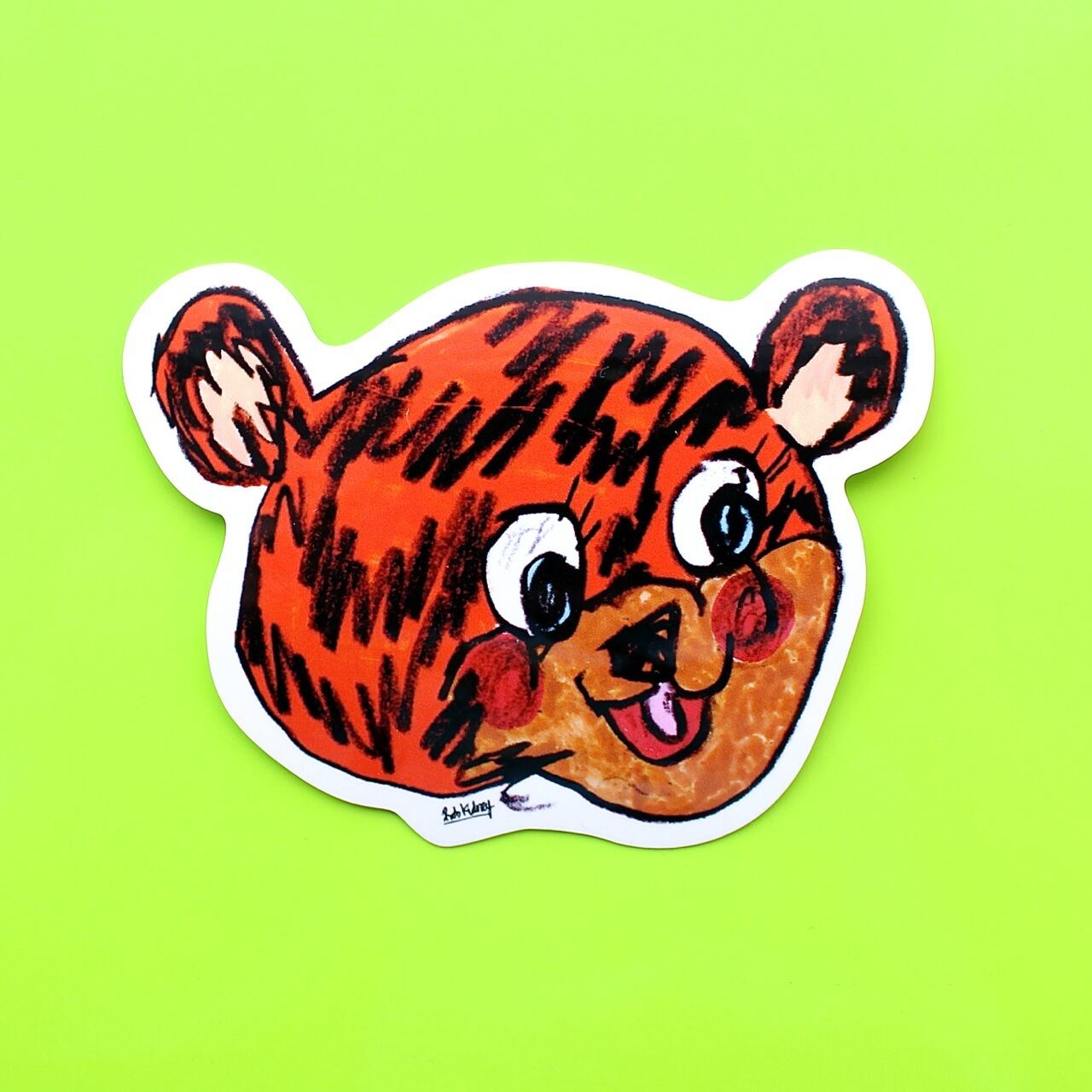 Rob　LESS　store　Kidney／Titty　sticker　Bear　WISH