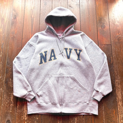 00's  U.S.NAVY ZIP UP Sweat Hoodie〔 Body  SOFFE 〕 / Size　X-LARGE