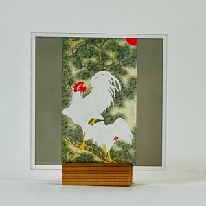 伊藤若冲　老松白鶏図 / White Rooster under an Old Pine