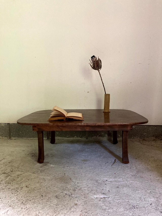 古木の折り畳みローテーブル　(古家具)