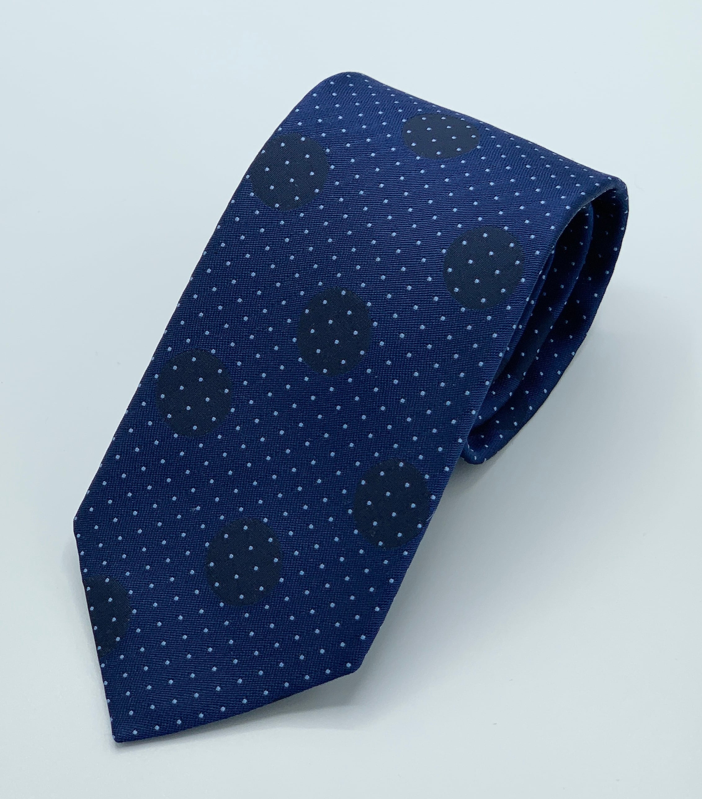 ドット&水玉柄ネクタイ ブルー | 匠織 公式オンラインショップ