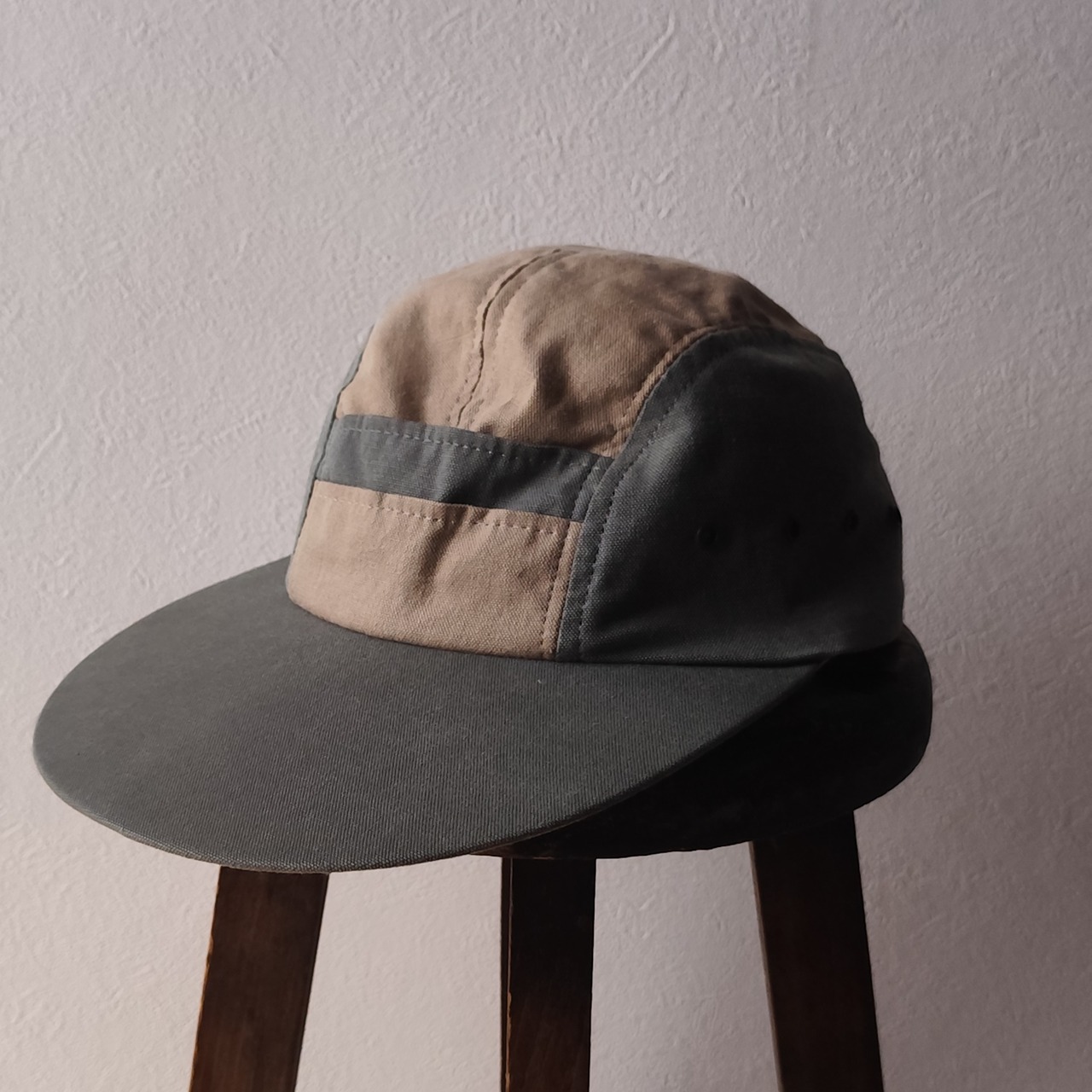 Vintage ORVIS　Long bill pocket cap オービス　ロングビルキャップ ポケット　Long brim カーキ×ブラウン
