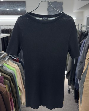 1990s ARMANI JEANS MIICRO RIBBED TOP