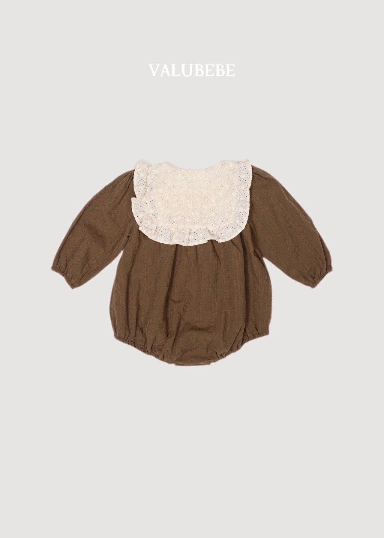 送料無料【予約】/ ブルノフリルロンパース / valubebe