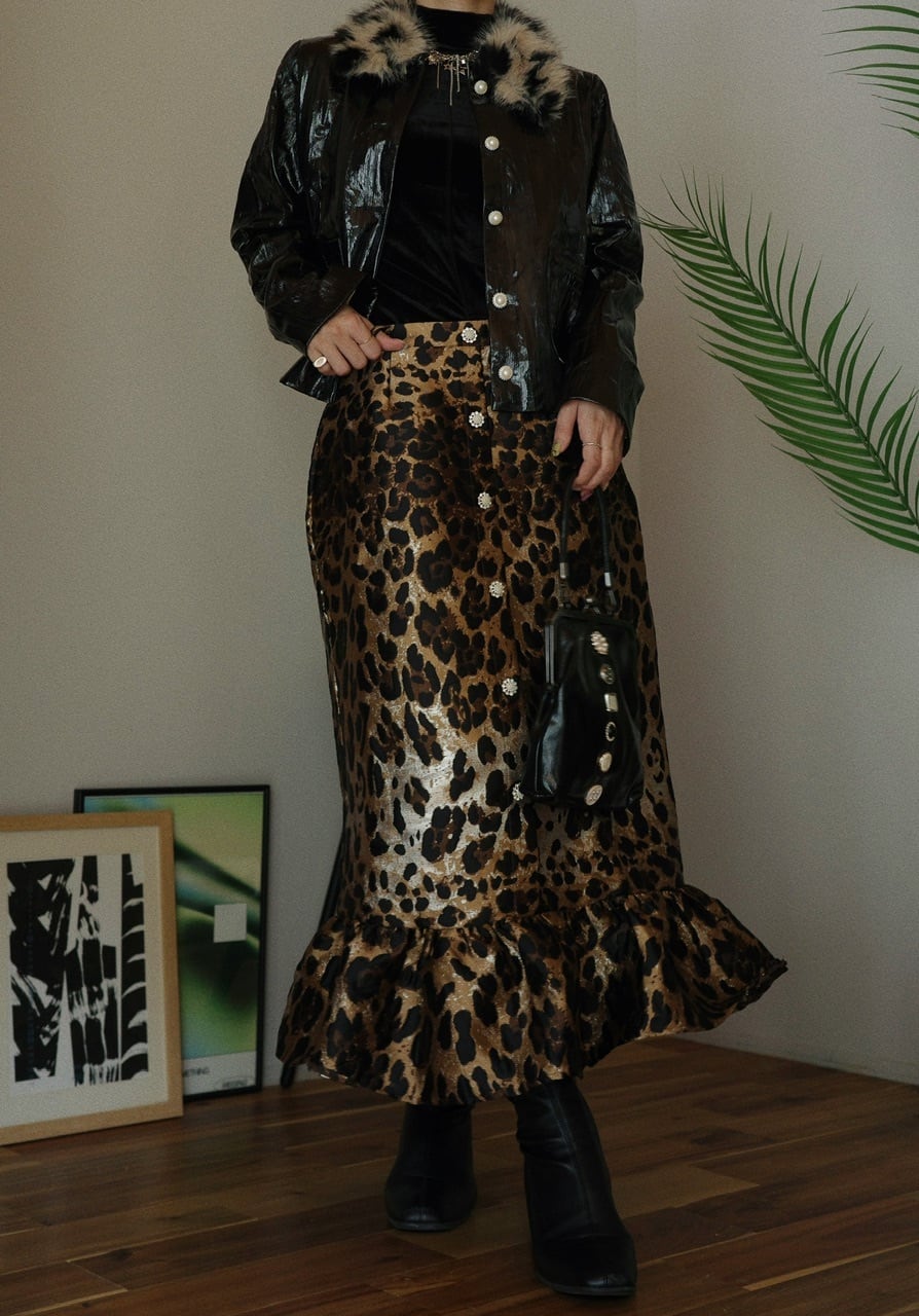 sister jane】Suite Leopard Jacquard Skirt | osrsofficial