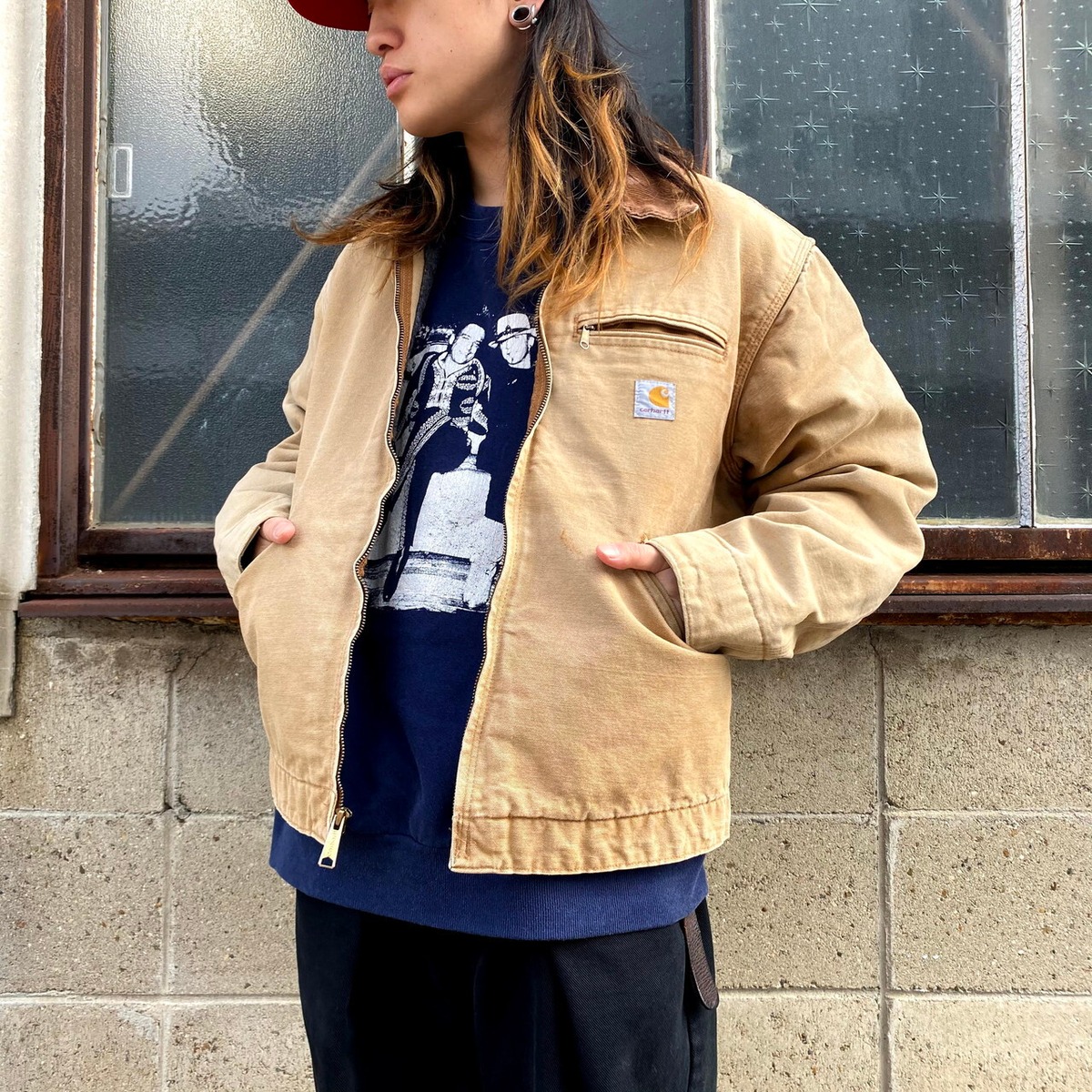 USA製 Carhartt カーハート デトロイトジャケット メンズL相当 古着 