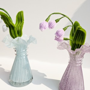 flower vase 【frill ﾌﾘﾙ】【baby pink ベビーピンク】花瓶／フラワーベース