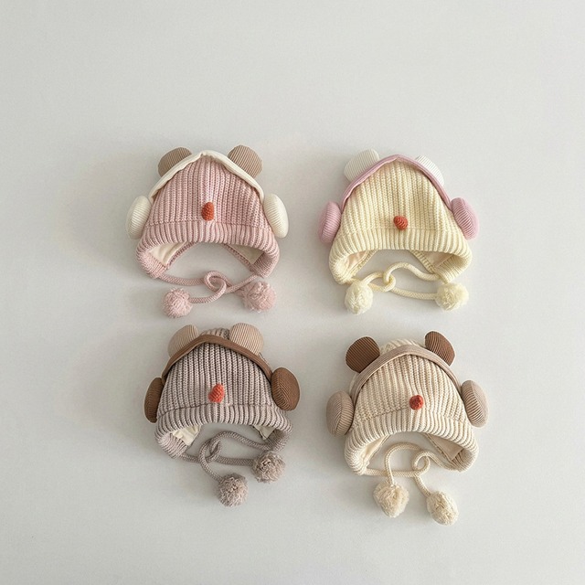 【HAT】可愛いボール付き帽子