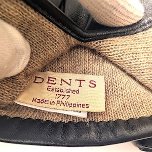 ★定価2.86万円・新品未使用★ デンツ DENTS　カーフレザー×カシミヤライニンググローブ　ブラック　サイズ7.5（M相当）