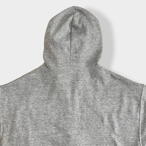 【JERZEES】US ARMY 米軍 アメリカ軍 刺繍ロゴ ワンポイント ジップアップパーカー フルジップ スウェット フーディー hoodie M us古着