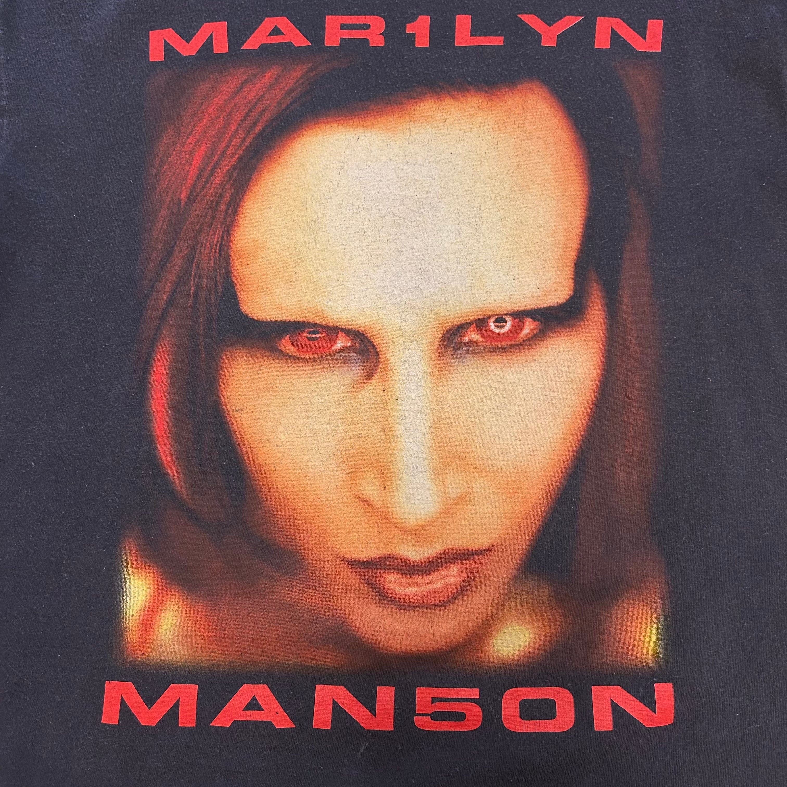 最優良個体】90's Marilyn Manson Tee “BIGGER THAN SATAN” | spike osu