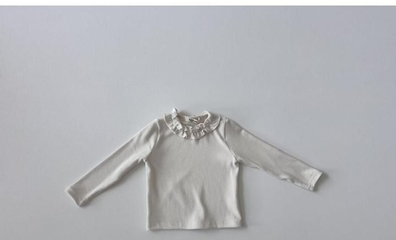 ルプティモ / le petit mo / オブスリブフリルTシャツ / 韓国子供服 / キッズ / 26winter〖取寄〗*XS~XL*