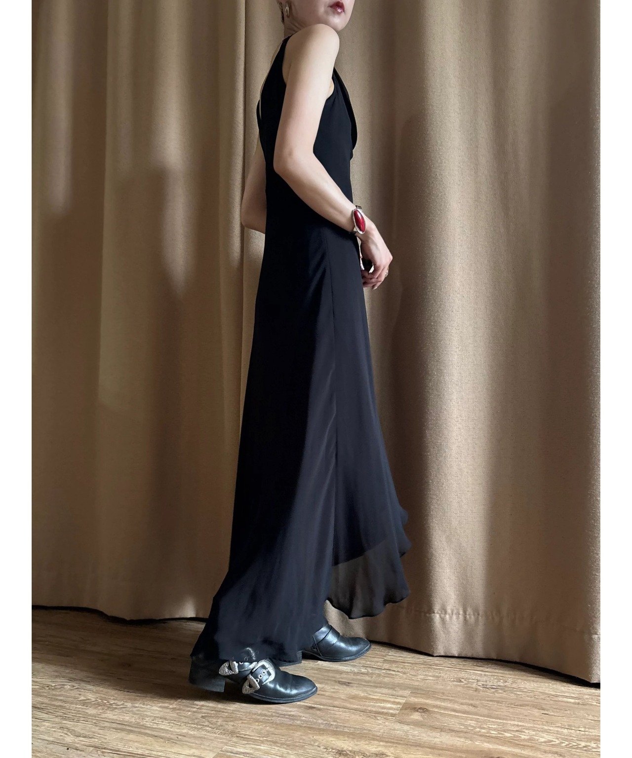 elegance black set dress-4748-6
