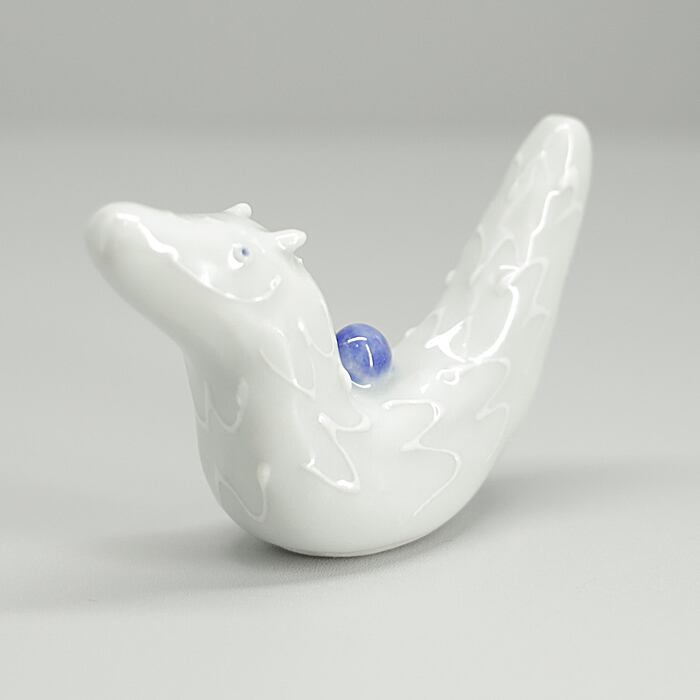 砥部焼 かわいい 「干支 辰」 置物 龍 竜 たつ りゅう 縁起物 陶器