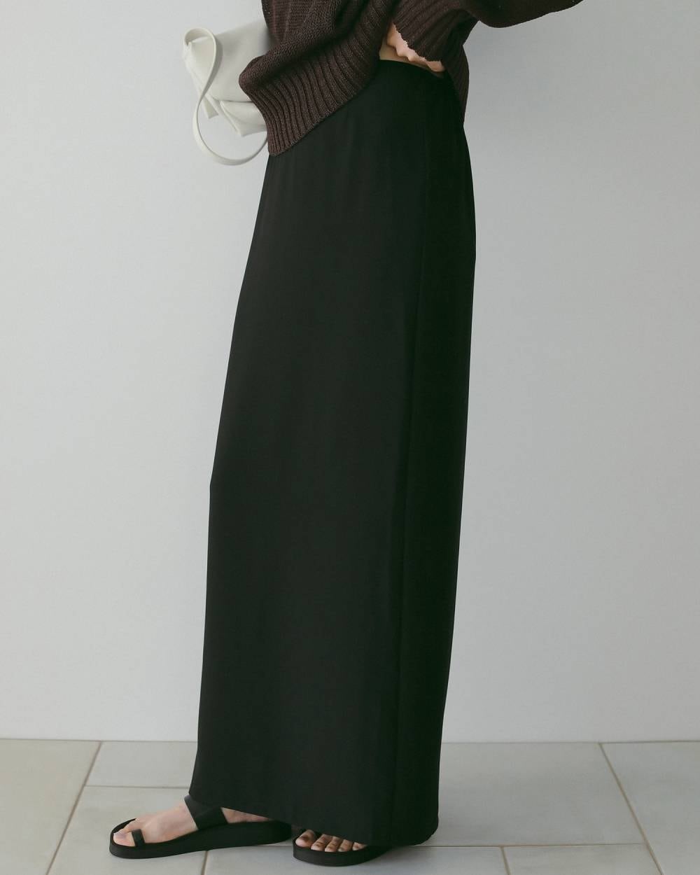 anuke 】Georgette Pencil Skirt | valance 福井｜レディース セレクト