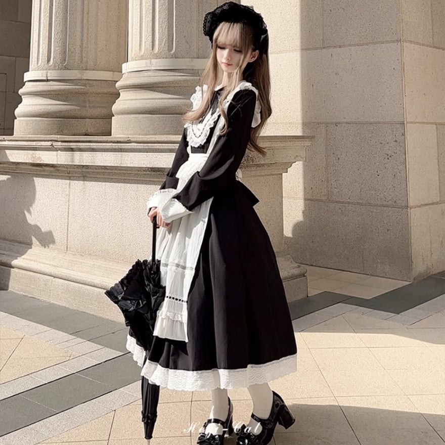 クラロリ ヴィクトリアンメイドワンピース 英国×レトロ 正統派｜WithU
