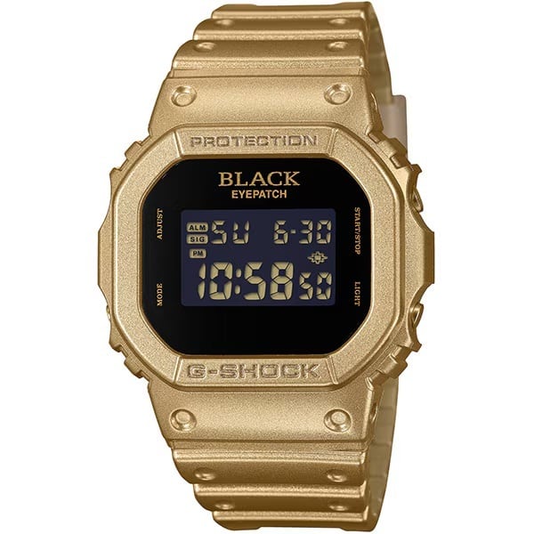 CASIO G-SHOCK デジタル 腕時計 ゴールド 本体 カシオ G-SHOCK DW-5600BEP-9JR デジタル BlackEyePatch 20気圧防水 耐